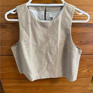 Banana Republic Light Tan Crop Top